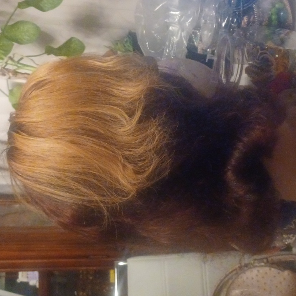 WIG HIGHLIGHTS BLONDE, FB,127, BROWN PROFESSIONALLY MADE BY CLOE ATLANTA GEORGIA - Picture 2 of 4